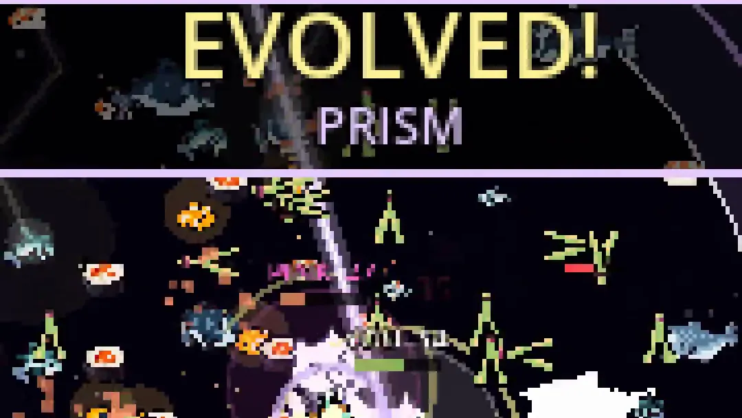 무기가 진화하며 화면 위에 EVOLVED! PRISM 문구가 뜬 Salmonholic 경기 장면